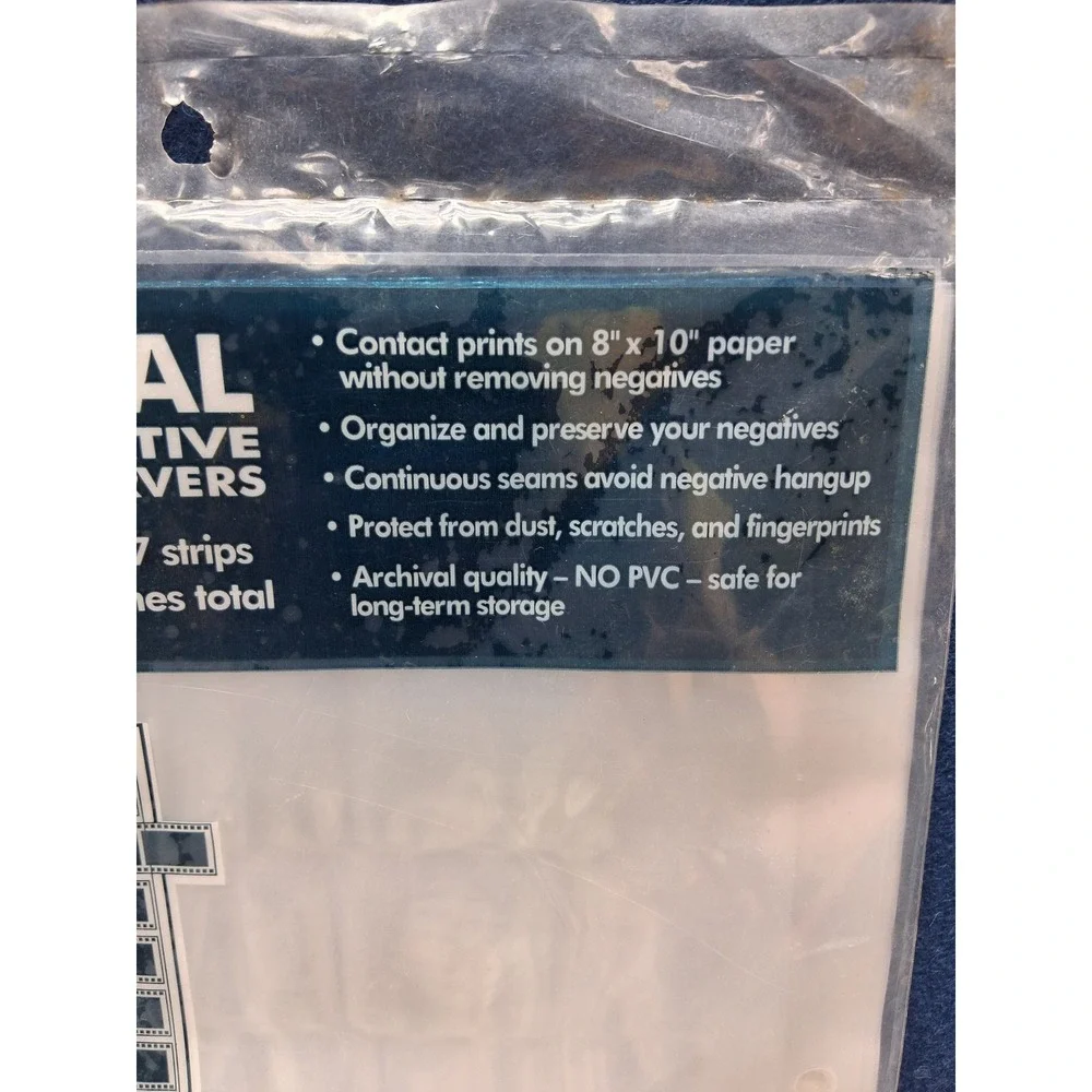 Print File 35mm Archival Negative Preservers Clear 25 Pack 357B Binder Sleeves